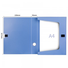得力 5683 文件資料盒 A4資料夾收納大塑料文件盒檔案盒3寸55mm 24個/件
